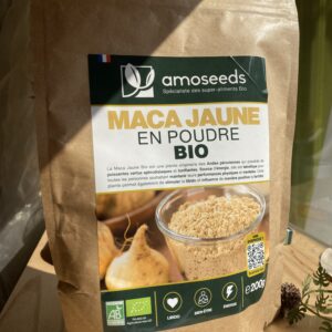 Sachet amoseeds Maca Jaune en poudre Bio