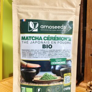 Sachet amoseeds matcha cérémonie thé Japonaise BIO