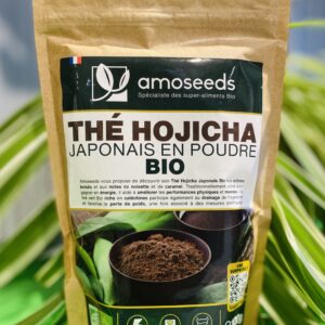 Sachet amoseeds Thé Hojicha Japonais en poudre BIO