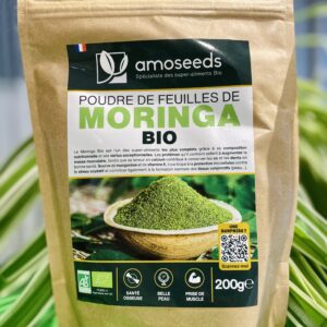 Sachet amoseeds Poudre de feuilles de Moringa BIO
