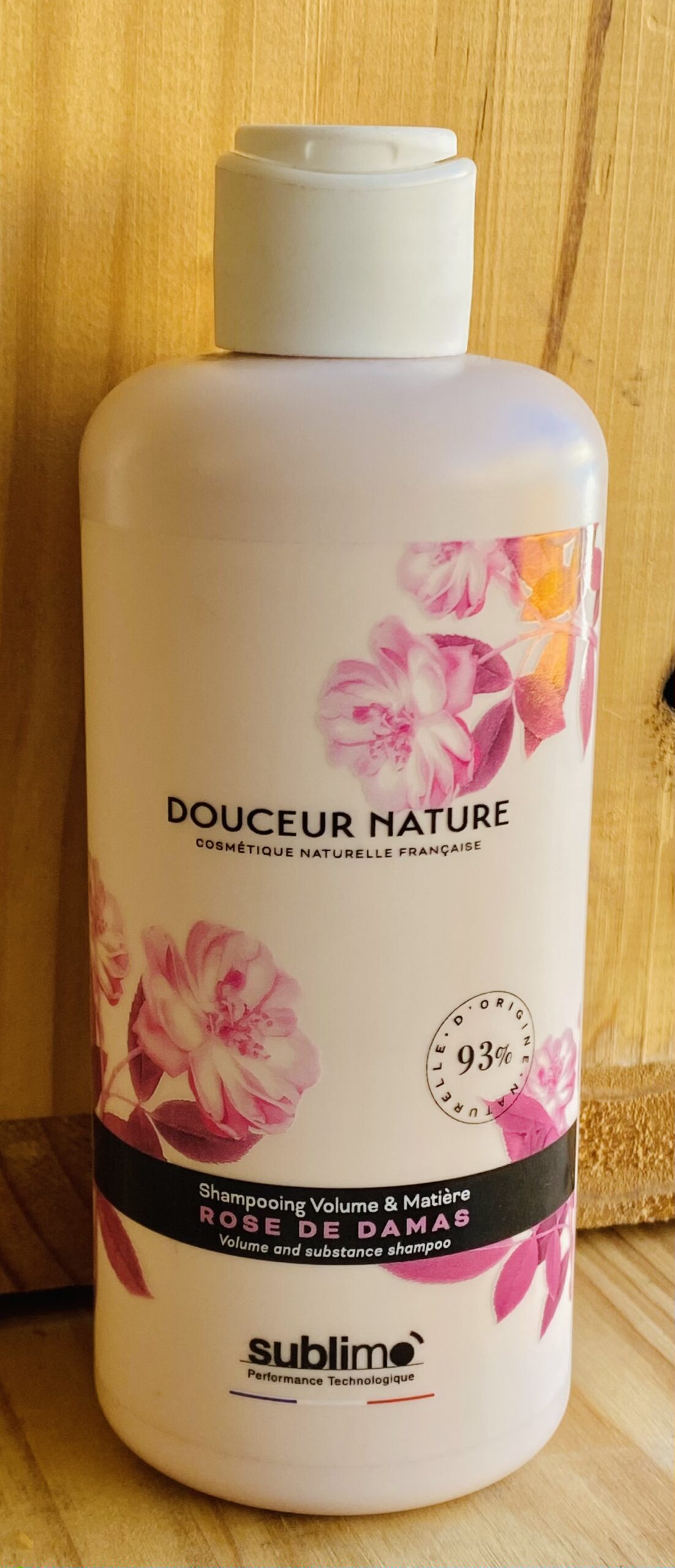 Bouteille de SHAMPOING Rose de damas