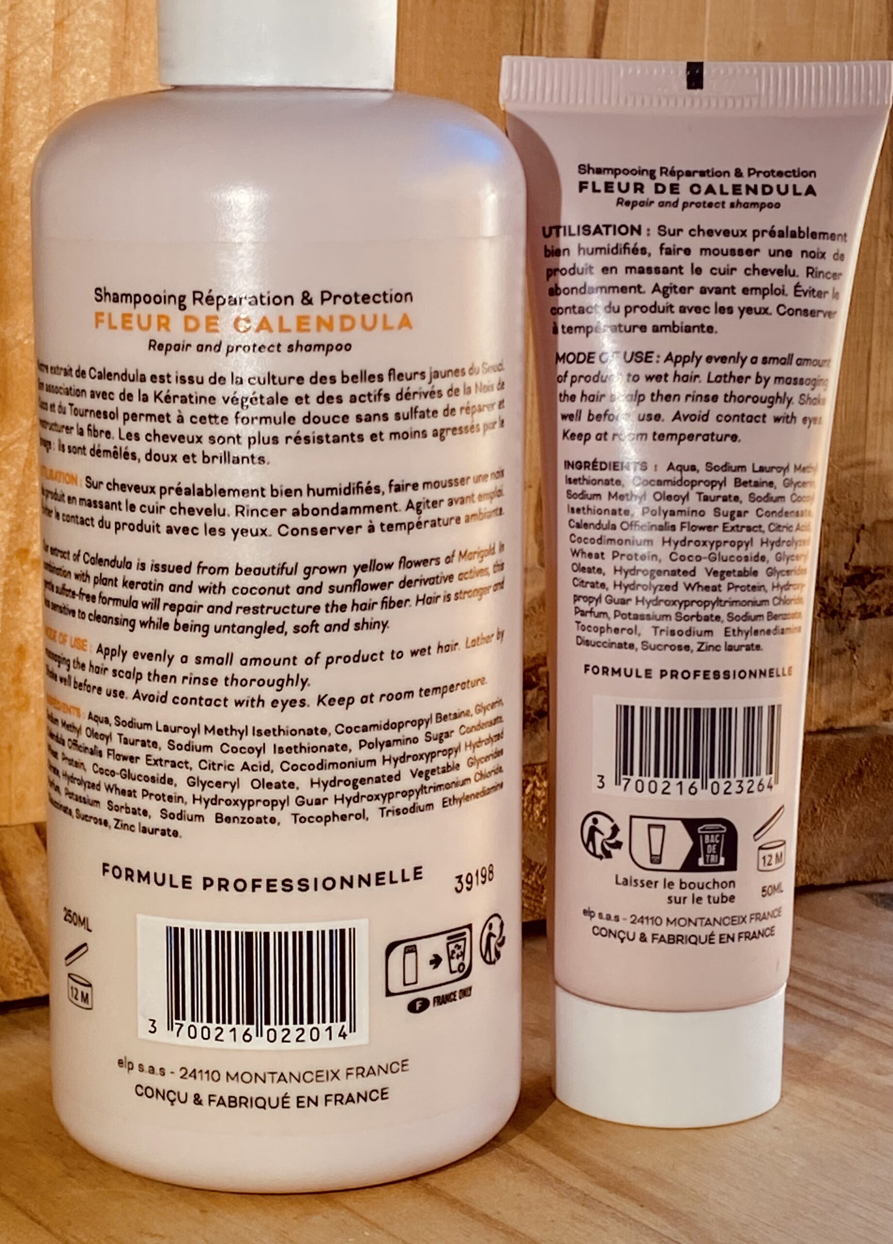 Dos shampoing réparation et protection