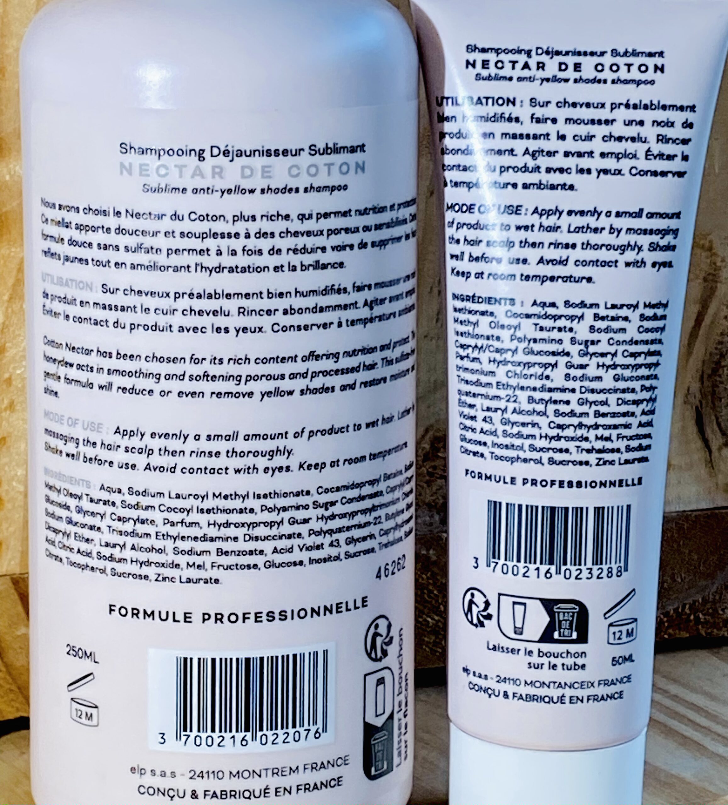 dos shampoing déjaunisseur sublimant