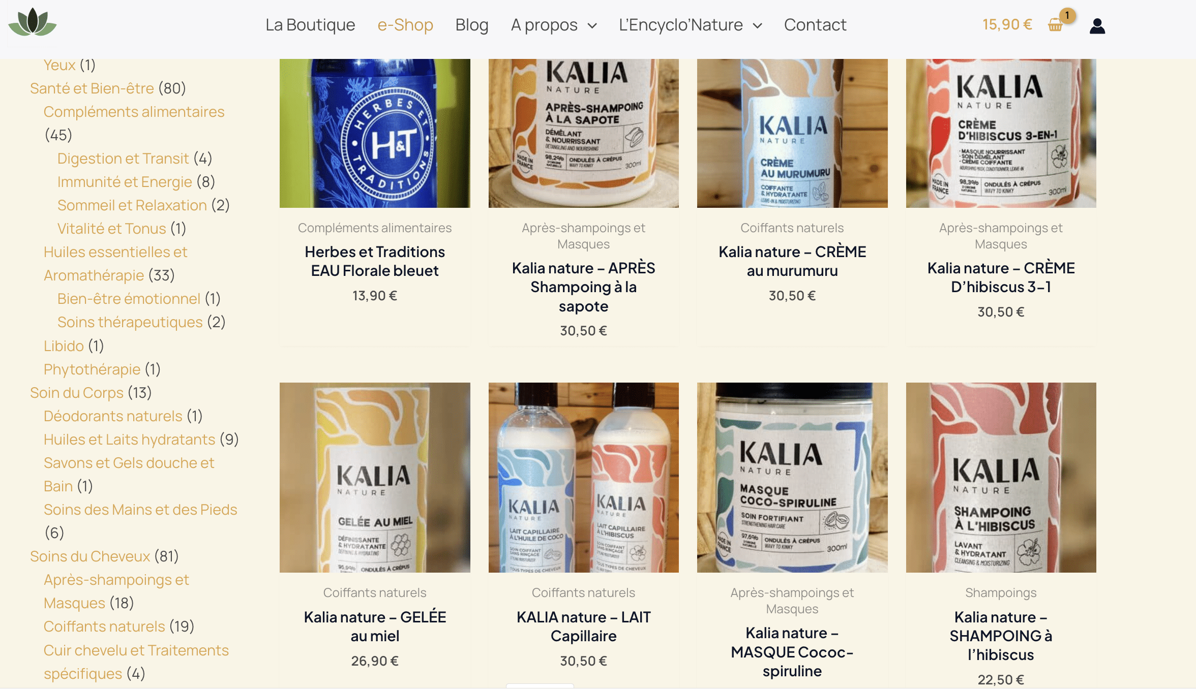 E-shop Nature et sens Réunion - Boutique en ligne